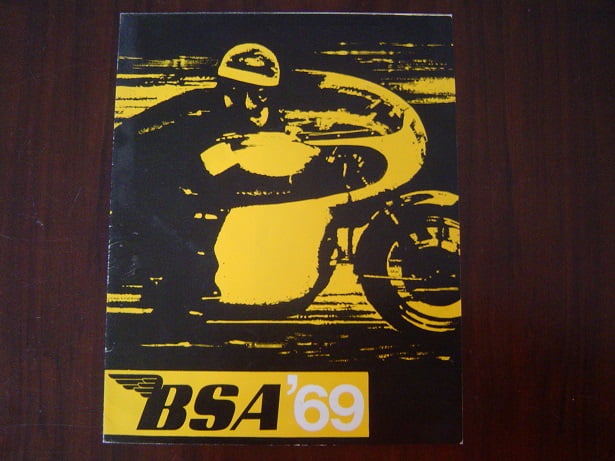 BSA 1969 250 441 650 500 prospect folder Victor Ligthning Thunderbolt