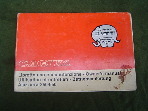 Cagiva Alazzurra 350 650 Service Repair Pdf Manual - Ebook