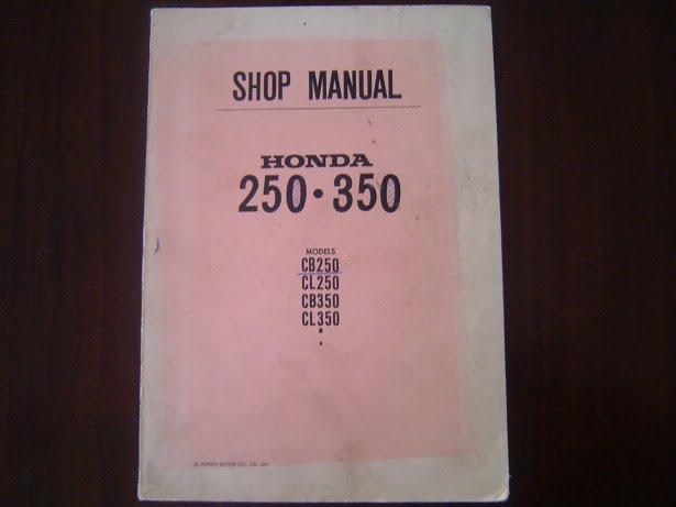 HONDA CB250 CB350 CL250 CL350 1971 twins shop manual