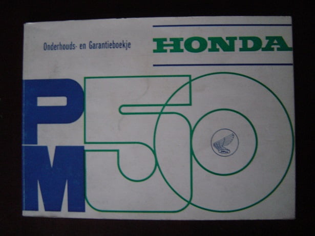 HONDA PM50 1973 instructie boekje PM 50 carnet d 'entretien