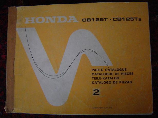 HONDA CB 125 T  1978 CB125T parts list