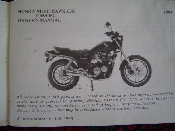 Honda nighthawk 650 repair manual download Honda nighthawk 650 repair manual download