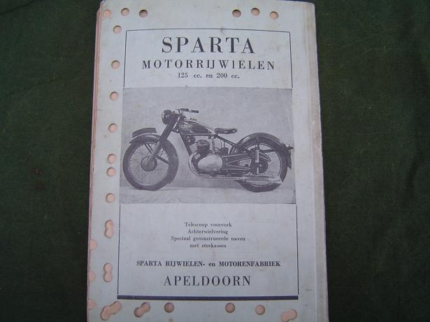 Motorrijwiel handboek afstelgegevens voor motorrijwielen 1949