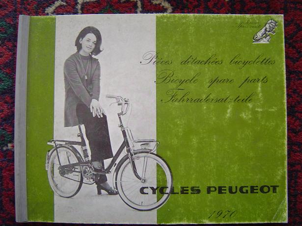 PEUGEOT  bicycle spare parts list 1970