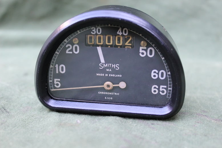 SMITHS S538 65 miles D type chronometric speedometer mijlen teller