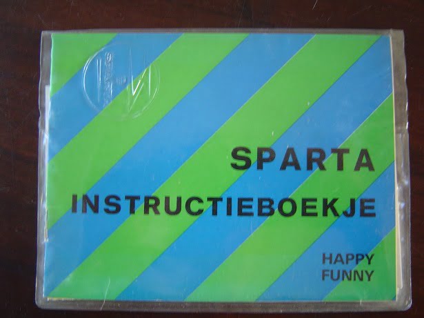 SPARTA HAPPY / FUNNY instructie boekje