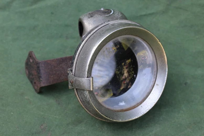 P&H POWELL & HAMMER carbid zijspan lamp acetylene side car lamp beiwagen