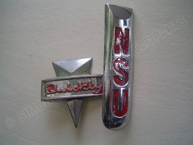 NSU QUICKLY  bromfiets emblemen moped emblems HELD reserved