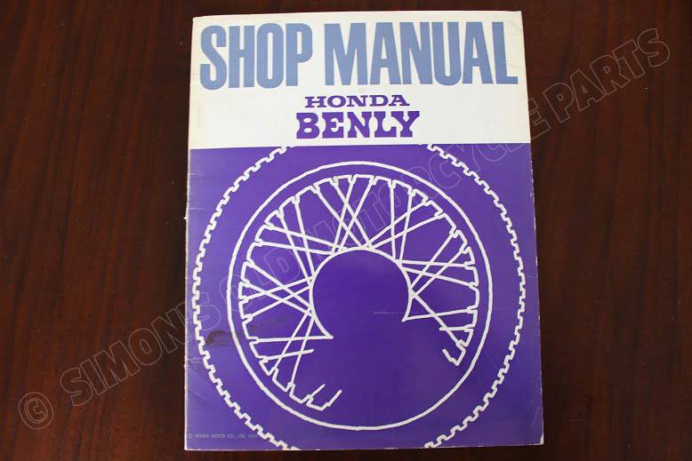 HONDA BENLY 105 cc single 1973 shop manual werkplaatsboek werkstatthandbuch