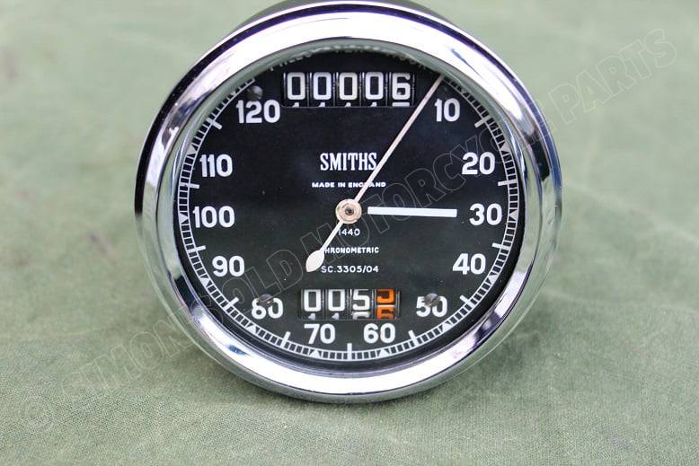 SMITHS SC3305/04 120 Mph chronometric speedometer tacho mijlenteller