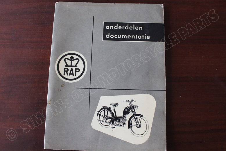 RAP bromfiets 1955 onderdelen documentatie REX motor | Simons Old  Motorcycle Parts