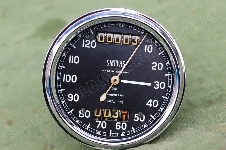 SMITHS S467/163/N 120 Mph chronometric mijlenteller tacho speedometer