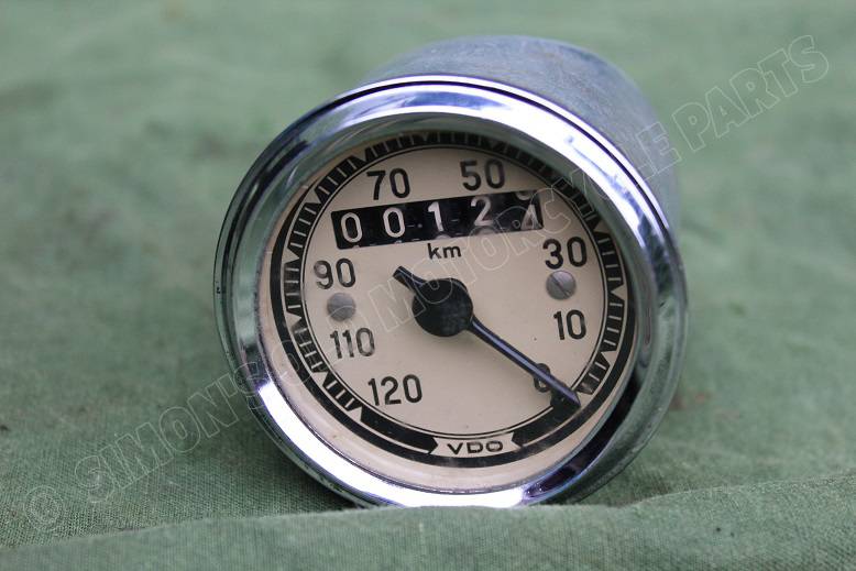 VDO 120 KM 1963 kilometerteller tacho speedometer anti clock input