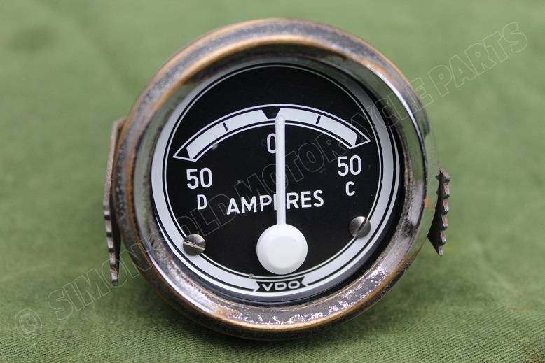 VDO 50 – 50 1971 ampere meter ammeter 52 mm