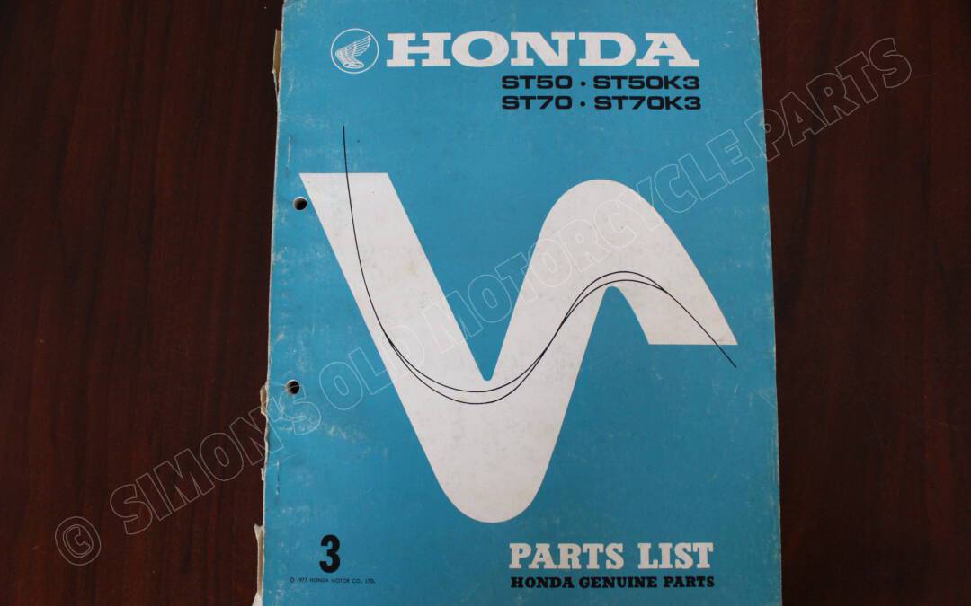 HONDA ST50 ST70 K3 1977 parts list  onderdelen boek teile katalog ST 50 ST 70