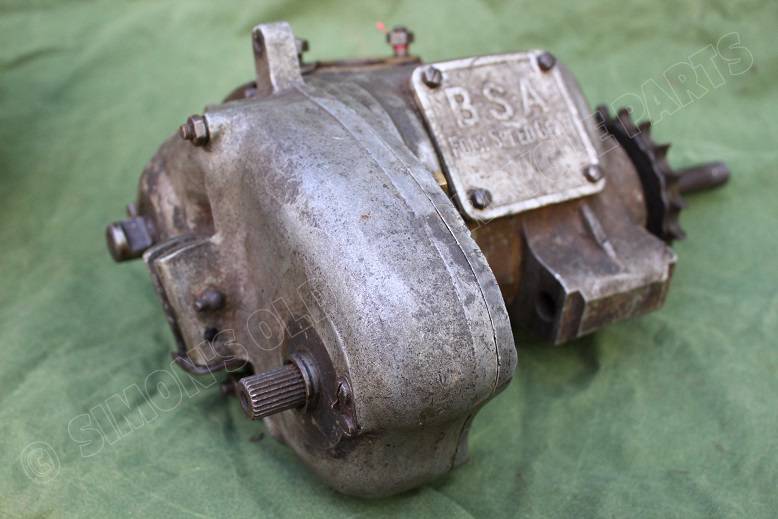 BSA four speed gearbox Y13 G14 part no. 33 3009 getriebe versnellings bak