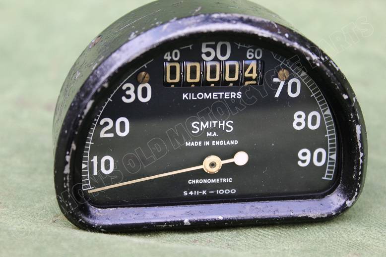 SMITHS S411-K  90 KM D type chronometric kilometerteller tacho speedometer BSA Bantam ?
