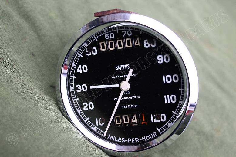 SMITHS S467/227/N 120 Mph chronometric mijlenteller speedometer tacho Triumph ??
