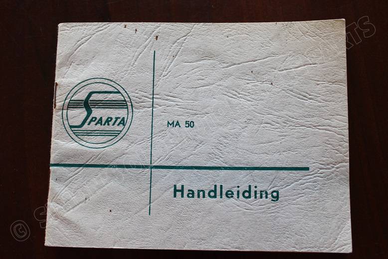 SPARTA MA50 1958 handleiding  instructie boekje MA 50 verpleegster brommer