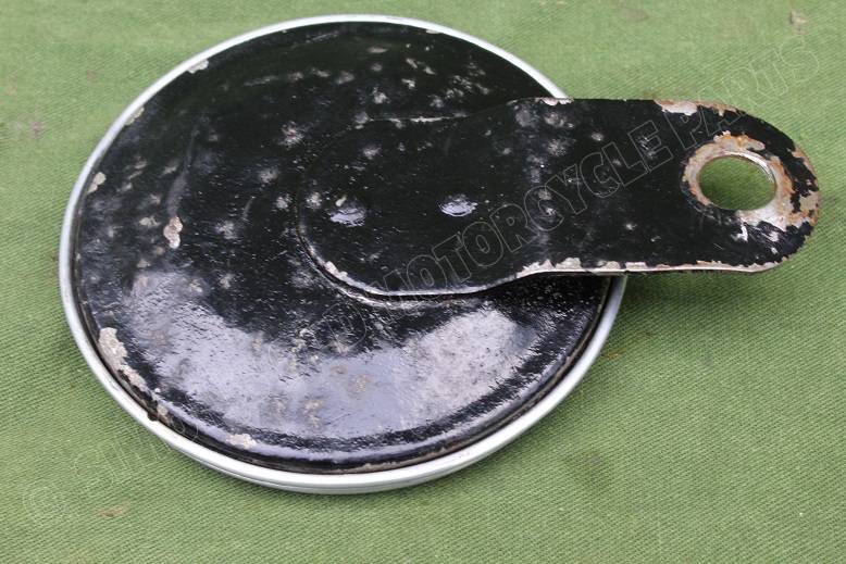 TAX DISK HOLDER with tax disk from 1938 belastingplaatje houder