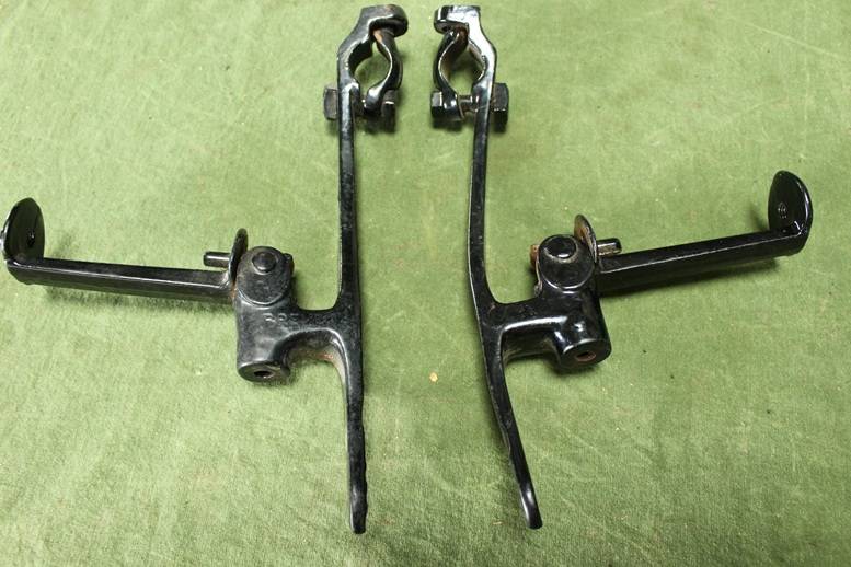 Comfort Brevette motorfiets bijrijder voetsteunen passenger footrests beifahrer fussraste  france 1930