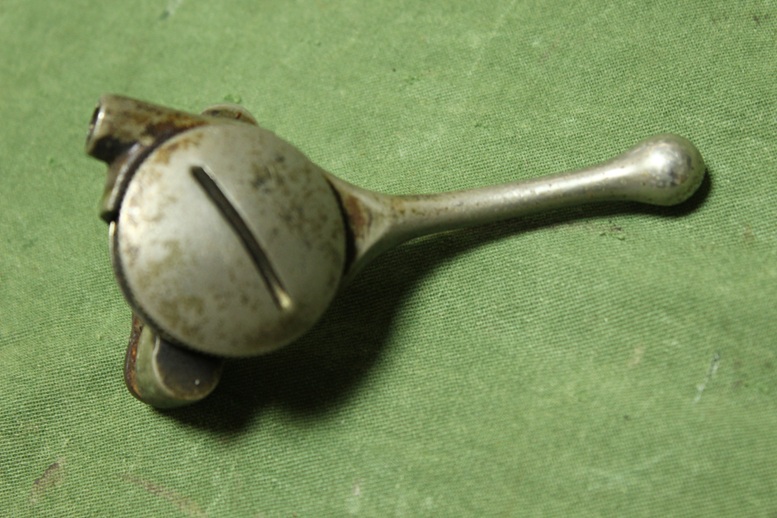Bronzen manette 1920’s motorfiets bronze motorcycle lever zughebel 22 mm stuur