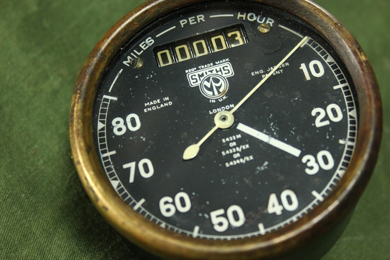Smiths S433 80 miles chronometric speedometer tacho mijlenteller WD WOII